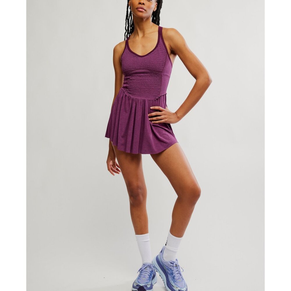 🎉LAST CHANCE🎉 FP MOVEMENT Smockin Hot Dress / Black Cherry - Picture 4 of 8